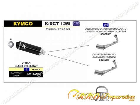 Ligne D Chappement Compl Te Arrow Urban Maxi Scooter Kymco K Xct I