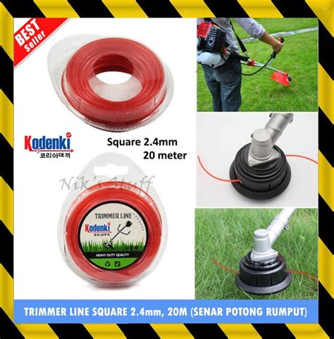 Jual GRASS WEED TRIMMER LINE ROUND TALI SENAR NYLON UNTUK MESIN POTONG