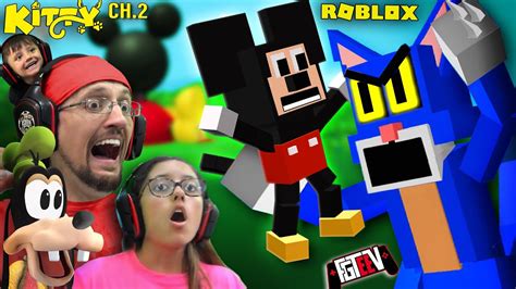 ROBLOX KITTY Chapter 2! ESCAPE Mickey's CLUBHOUSE (FGTeeV Gameplay) - YouTube