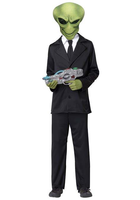 Boys Alien Agent Costume - Alien Costumes