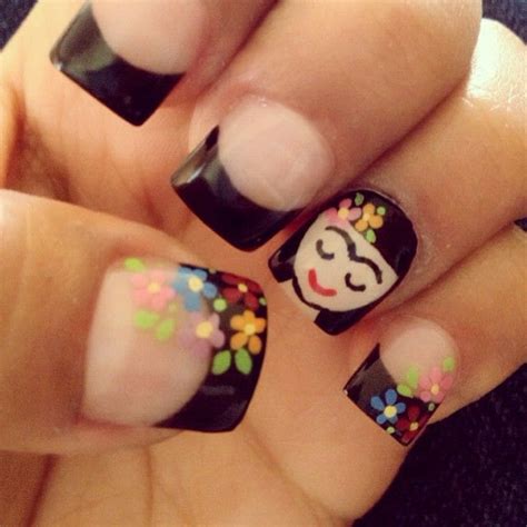 Nail Art Inspirado En Frida Kahlo Vix Nails Cool Nail Art Nail