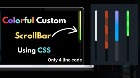 Make Custom Scrollbar Using Html Css Youtube