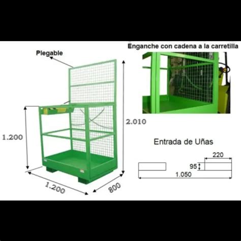 Jaula Sobe Pessoas Para Empilhador Nd Chave Vertical