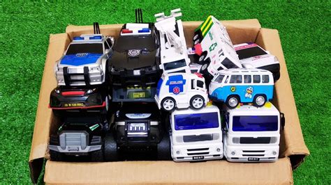 Review Mainan Mobil Mini Truk Towing Mobil Polisi Truk Sampah