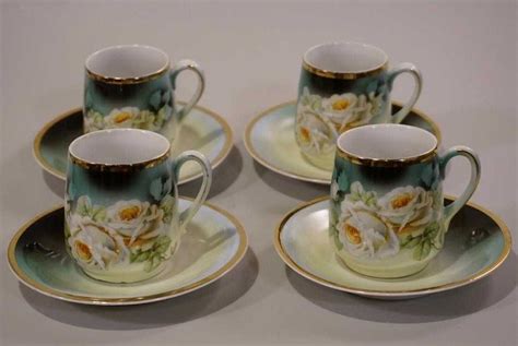 German Porcelain Chocolate Cups Lot Of 4 Cup And Saucer Nov 06 2018