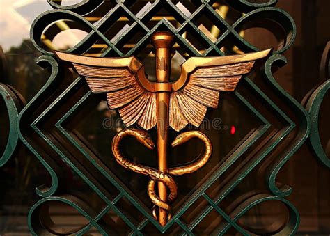 Caduceus Stock Photo Image Of Golden Caduceus Antique 30797294