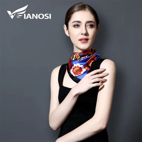 VIANOSI 2017 New Arrival Square Silk Scarf Women High Quality Silk