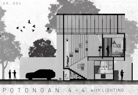 Interior 3D Rumah Scandinavian 2 Lantai Arsisten