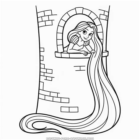 Rapunzel Para Desenhar Facil - 5