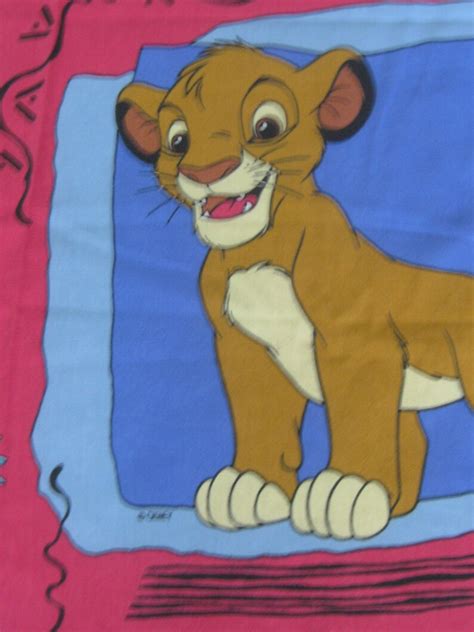 Vintage Lion King Twin Flat Sheet Etsy