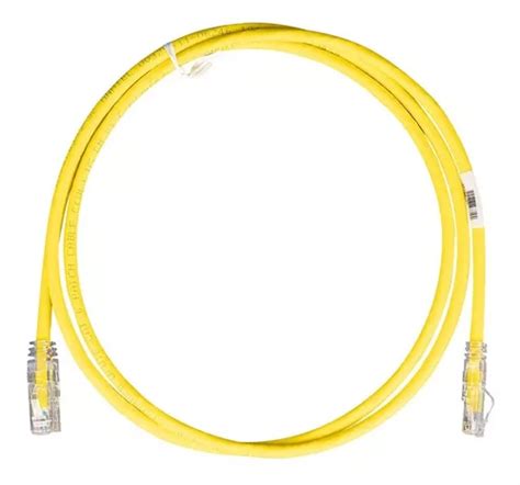 Patch Cord Cat 6 Cable Parcheo Utp 1 Metro Amarillo Panduit MercadoLibre