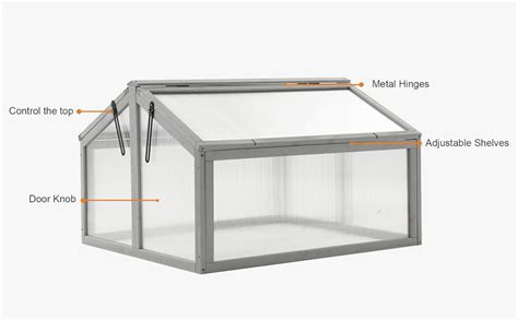 Amazon Mcombo Double Box Wooden Greenhouse Cold Frame Raised