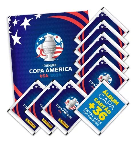 Conmebol Copa América 2024 Álbum Capa Cartão 180 figurinhas Frete grátis