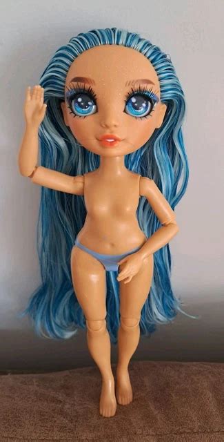 RAINBOW HIGH FASHION Doll Skyler Bradshaw Slime Nude Articulated Blue Hair 5 00 PicClick UK