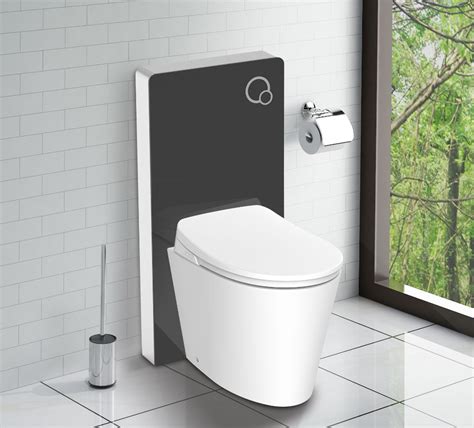 Schwarzglas Sanit Rmodul F R Stand Wc Inkl Bet Tigungsplatte