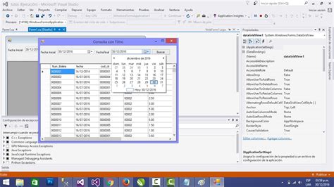 Consulta Con Filtro Rango De Fechas En Visual Estudio C Youtube