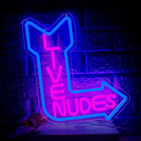 Live Nudes Neon Sign LED Music Neon Light For Wall & Room Decor Sexy
