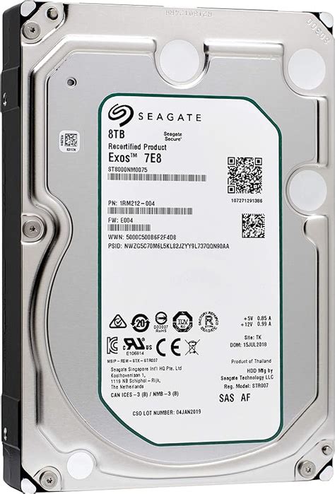 Seagate ST8000NM0065 Disco Duro Interno 8 TB Capacidad Empresarial