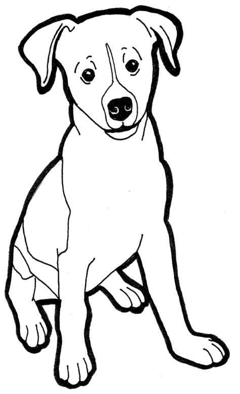 Jack Russell Coloring Pages - clowncoloringpages