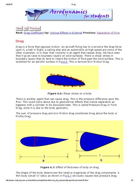 Drag Pdf Drag Physics Boundary Layer