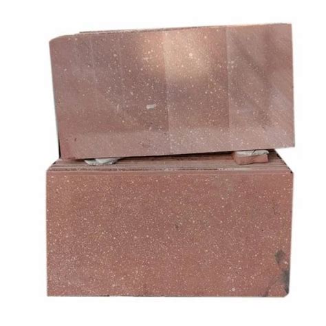 Sandstone Polished Red Stone Slab For Flooring Thickness 25 Mm At