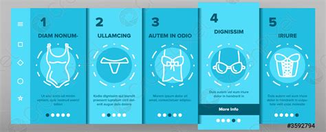 Lingerie Accessories Items Linear Vector Onboarding Stock Vector Crushpixel