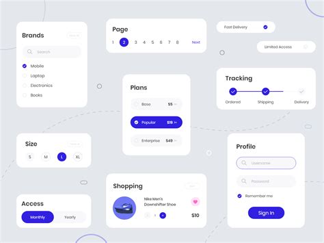 Selection Ui Components By Karthikraja On Dribbble