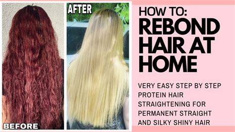 How To Do Hair Rebonding At Home Very Easy Step By Step Process Protein Keratin Treatment