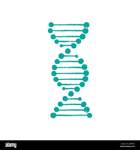 Ilustración vectorial del icono del ADN Símbolo de ADN aislado sobre