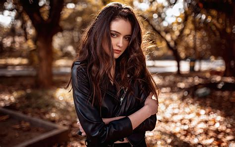 1920x1200 Girl Black Leather Jacket 4k 1080p Resolution Hd 4k