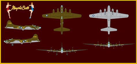 B 17f Flying Fortress Memphis Belle By Wingzero 01 Custom On Deviantart