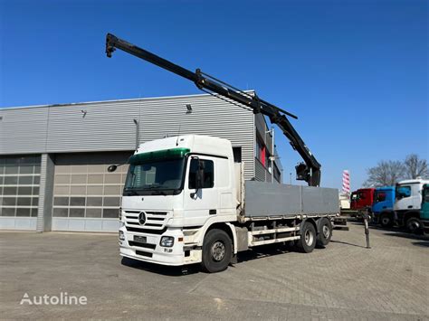 Mercedes Benz Actros L X Pritsche Heckkran Hiab Xs Flatbed