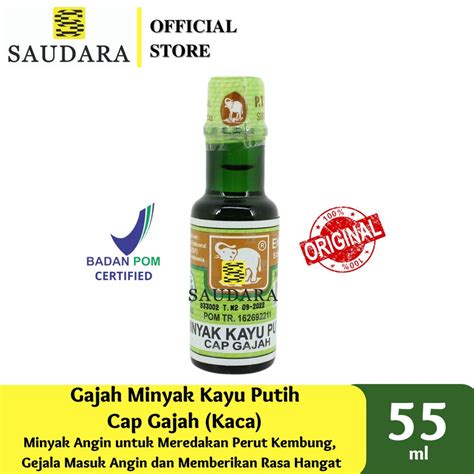 Jual Gajah Minyak Kayu Putih Kaca 100K 55 Ml Shopee Indonesia