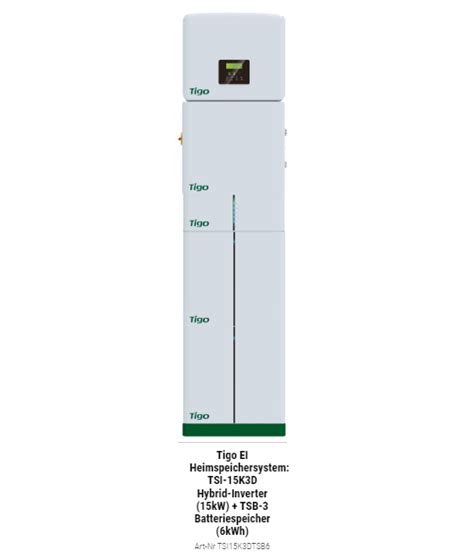 Tigo EI Heimspeichersystem TSI 15K3D Hybrid Inverter 15kW TSB 3