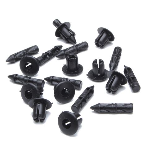 10 6mm RIVET plastique carénage de moto bordure CLIPS HONDA YAMAHA