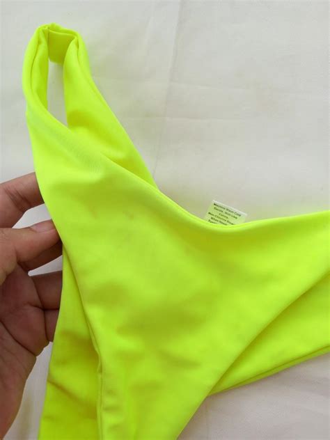 Neon Green Bikini Women S Fashion Swimwear Bikinis Swimsuits On Carousell
