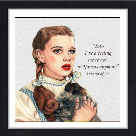 Wizard Of Oz Dorothy Framed Print We Re Not In Kansas Etsy