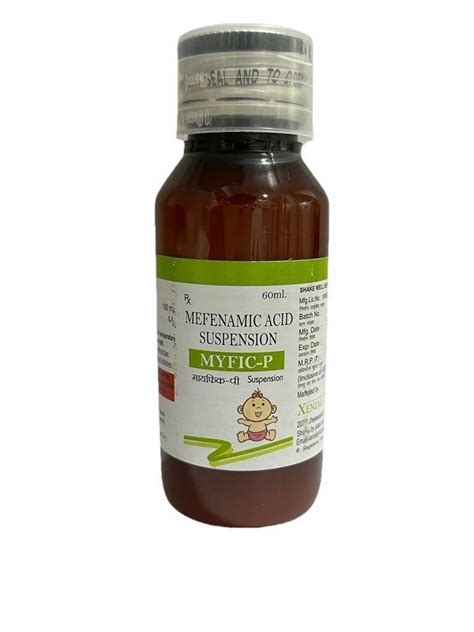 Mefenamic Acid Mg Ml Oral Suspension Myfic P Syrup For Hospital