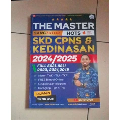 Jual Buku The Master Tiu Skd Cpns And Kedinasan 2024 2025 Shopee Indonesia