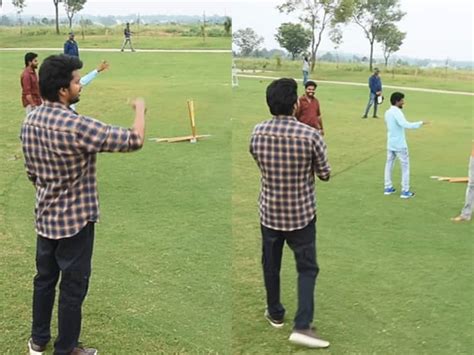 Actor Vijay Played Cricket With Rashmika Mandanna Lyricist Vivek Dont