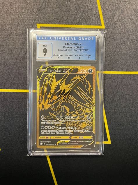 CGC 9 2021 Pokemon Eternatus V Shining Fates SV121 Values MAVIN