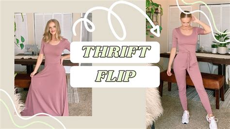 Thrift Flip How To Turn A Thrifted Maxi Dress Into A Lounge Jumpsuit