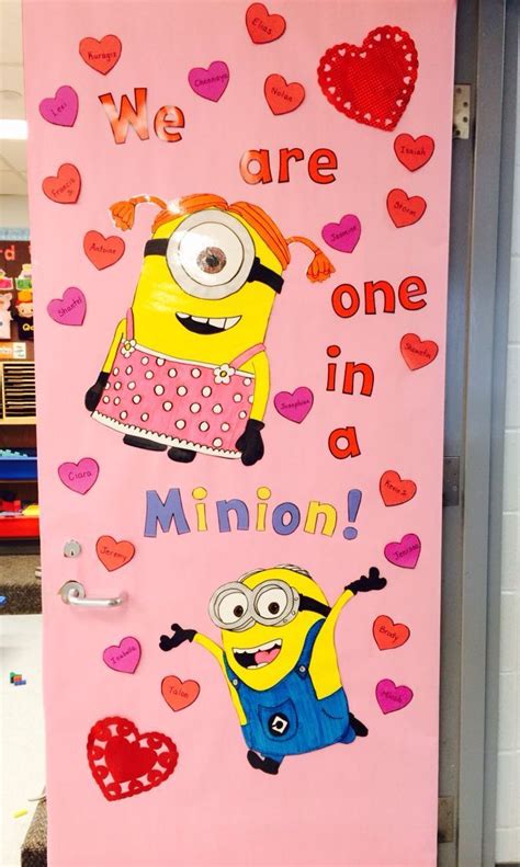 Minion Valentine S Day Classroom Door Valentines Classroom Door Valentines School