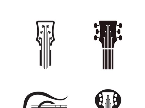 Guitar Logo Design Icon And Symbol Vector Inspiration By Epicpxls