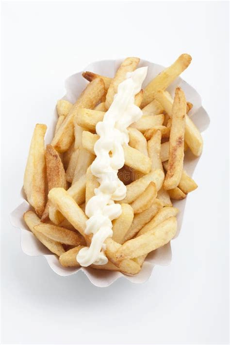 French Fries And Mayonnaise Stock Photo Image Of Mayonnaise Cooked