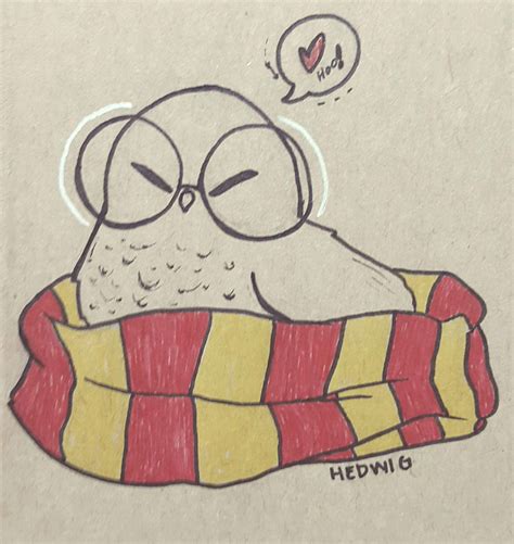 Harry Potter Hedwig Drawing