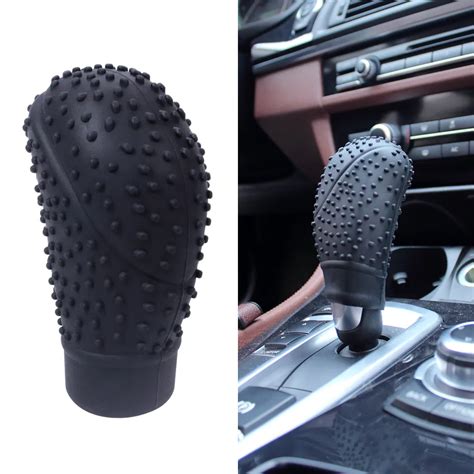 Car Shift Knob Cover Silicone Antiskid Dots Oval Universal Car