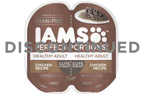 IAMS PERFECT PORTIONS Healthy Adult Wet Cat Food Cuts in Gravy, Grain ...