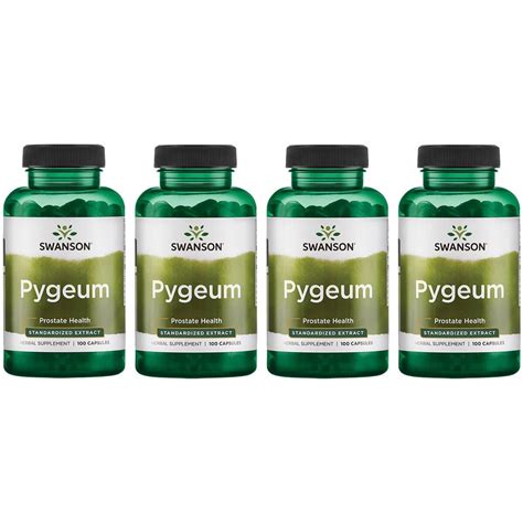 Swanson Pygeum Standardized Extract 125 Mg 100 Caps 4 Pack Walmart