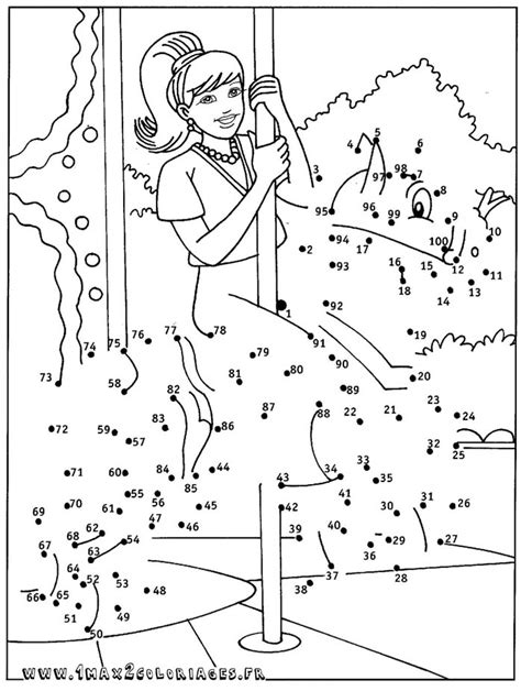 Dessin Et Coloriage Point Point Coloriage F Te Foraine Relier Les